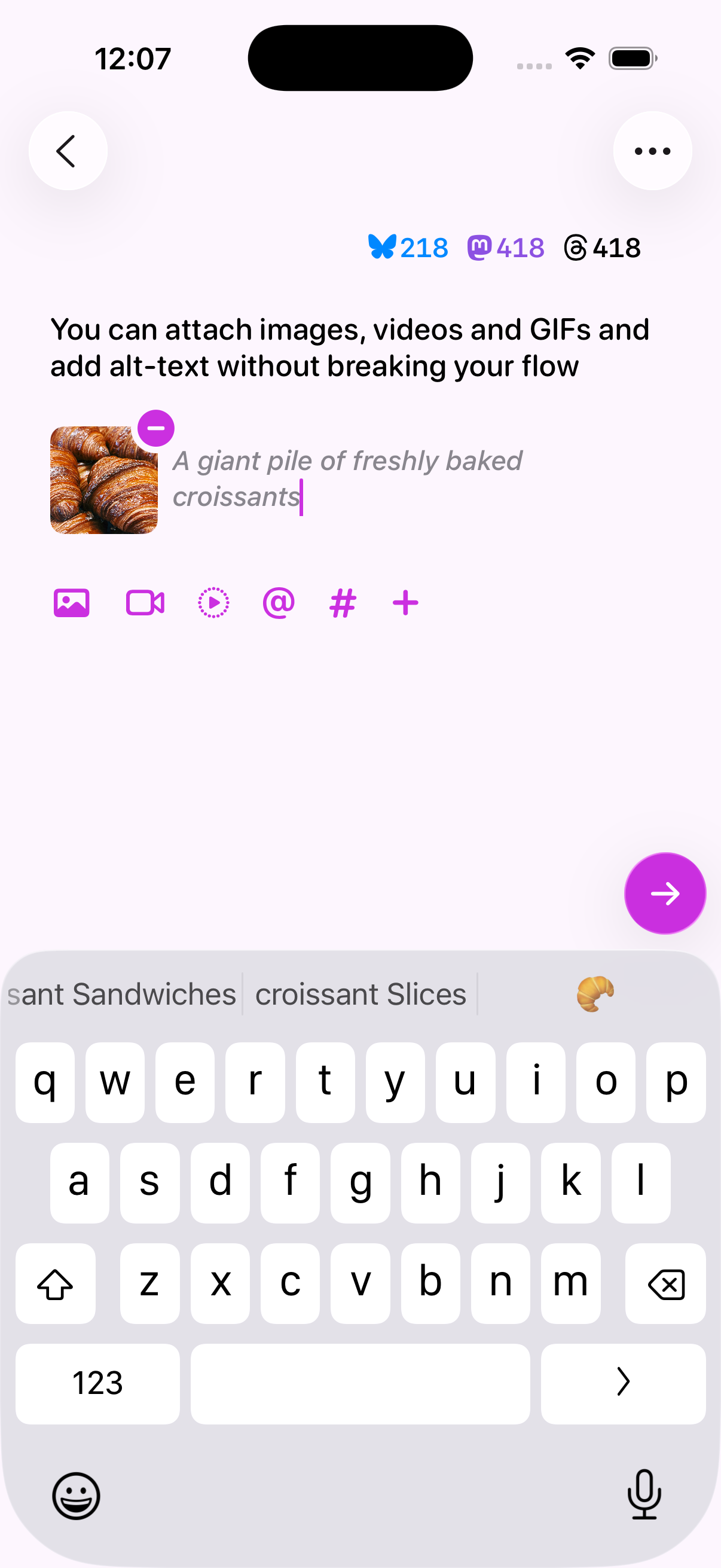 Croissant screenshot 2